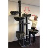 Rund sovhylla Ø50 cm med kudde