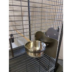 Fågelburen Papegojbur 99 Jac mini med två matskålar