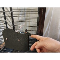 Fågelburen Papegojbur 99 Jac mini med spärr till matluckorna